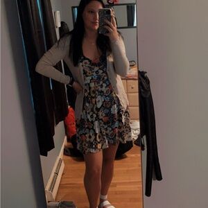 O’neill Floral V Neck Skater Dress